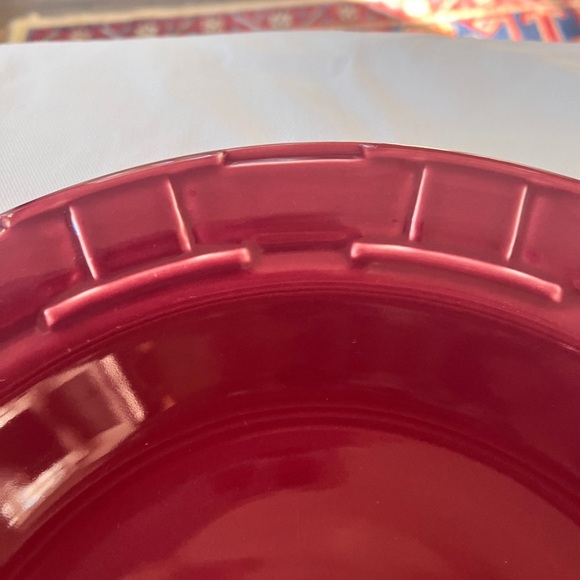 Red Longaberger 40oz Pasta Bowl - Picture 3 of 12